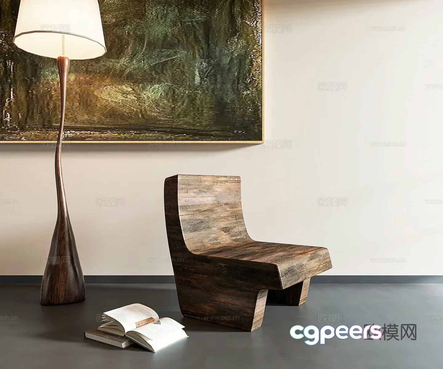 Wasabi single chair 3d model