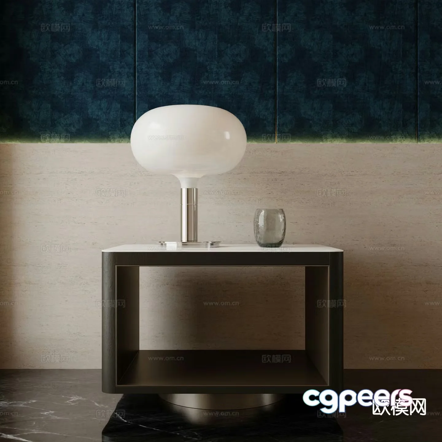 Modern bedside table 3d model