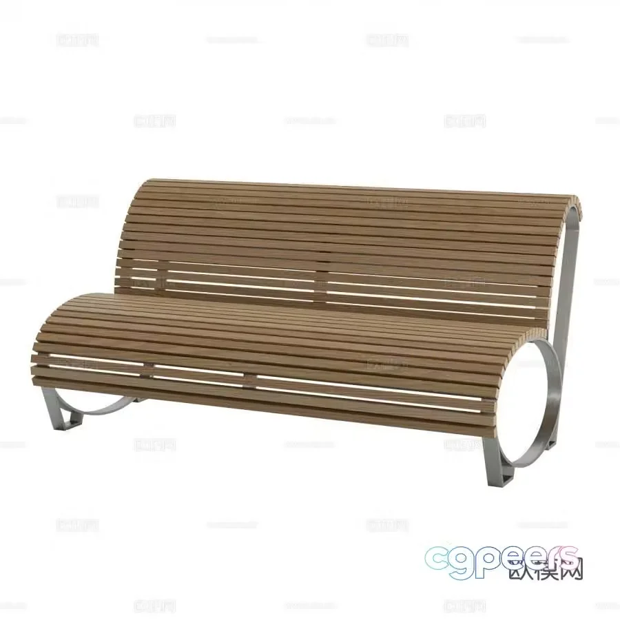 seat chair outdoor chair public chair 3d model