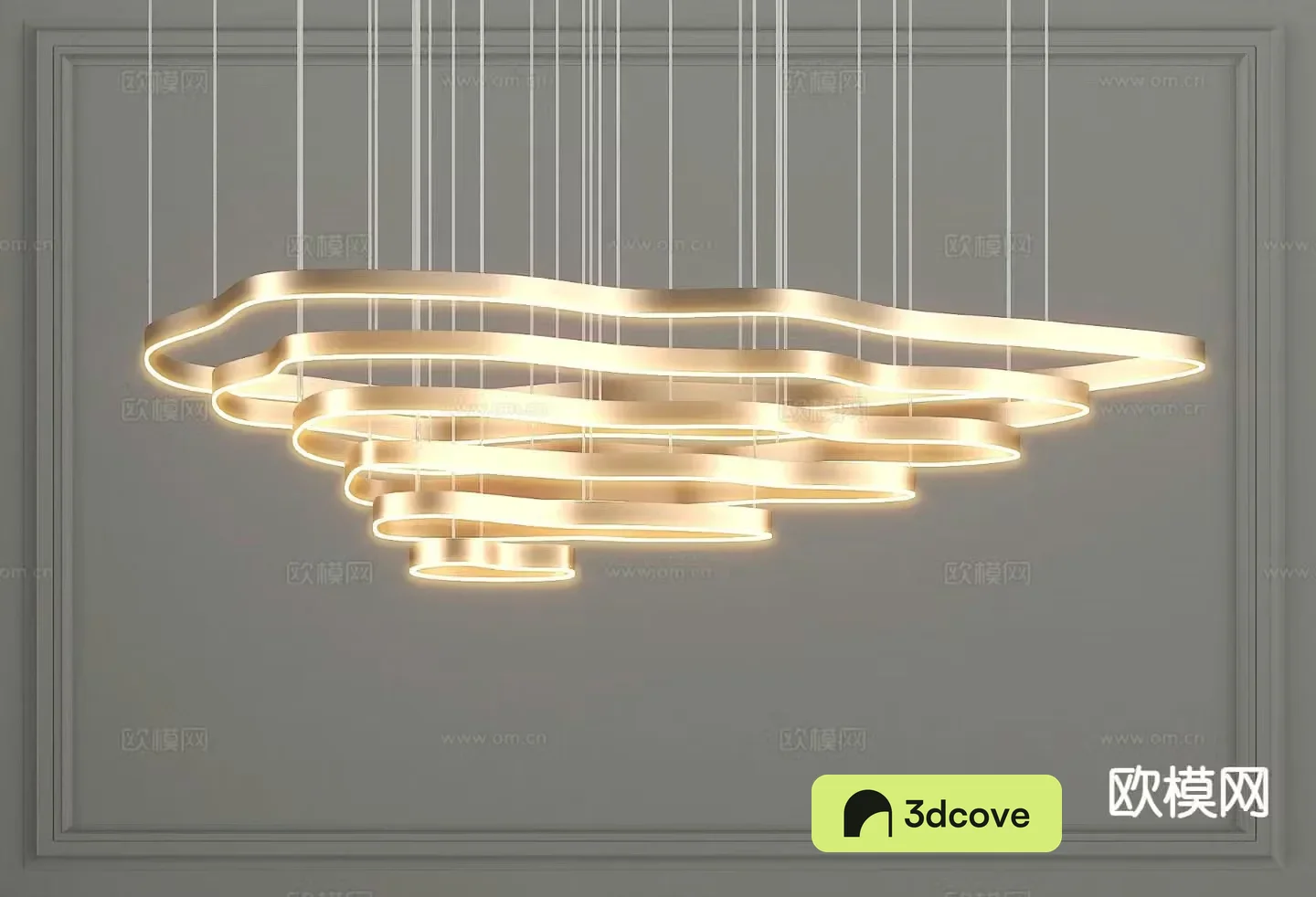Light luxury chandelier hall chandelier