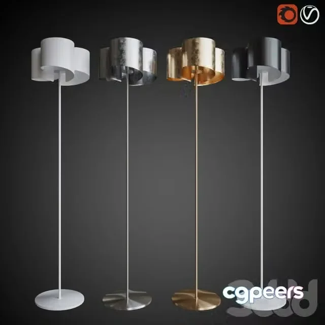 3ds Max Free – Floor lamp Lightstar PITTORE
