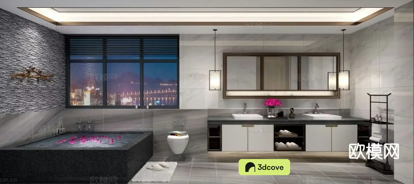 New Chinese style bathroom