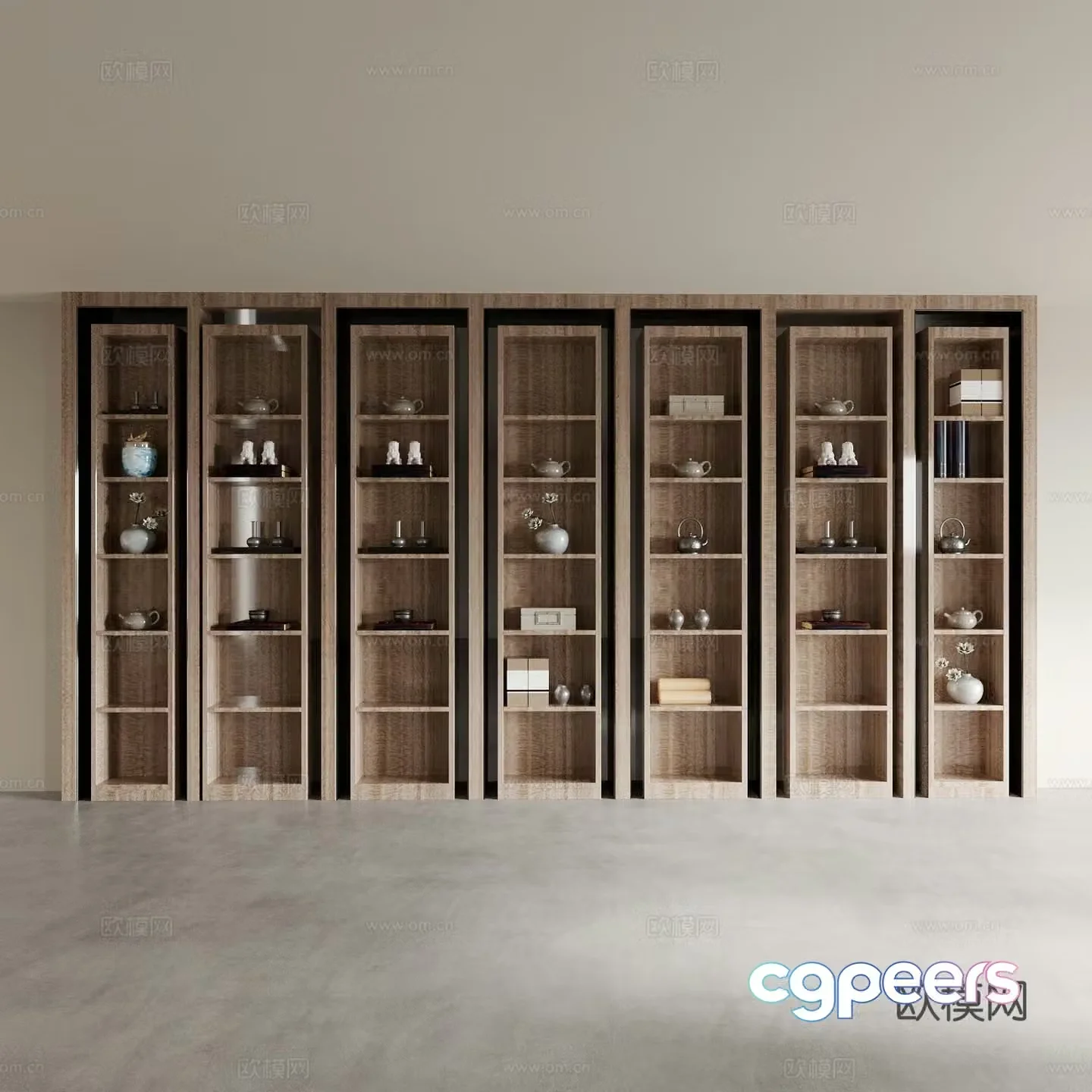 Tea cabinet bookcase display cabinet bookcase decoration cabinet bogus shelves storage cabinet wine cabinet side cabinet 3d model