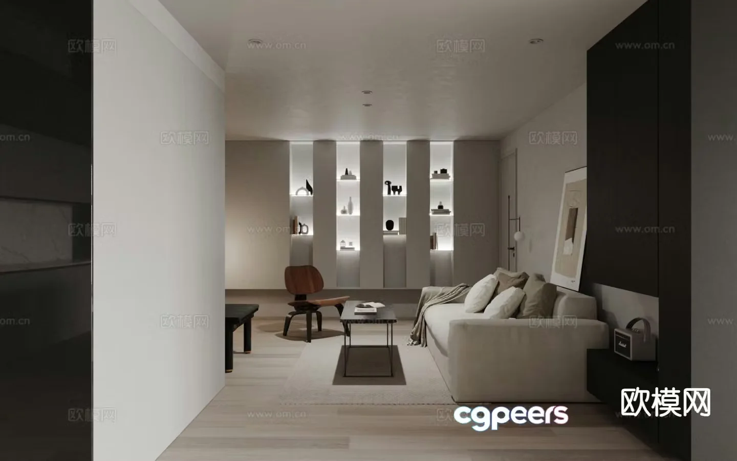 Modern living room 3d model