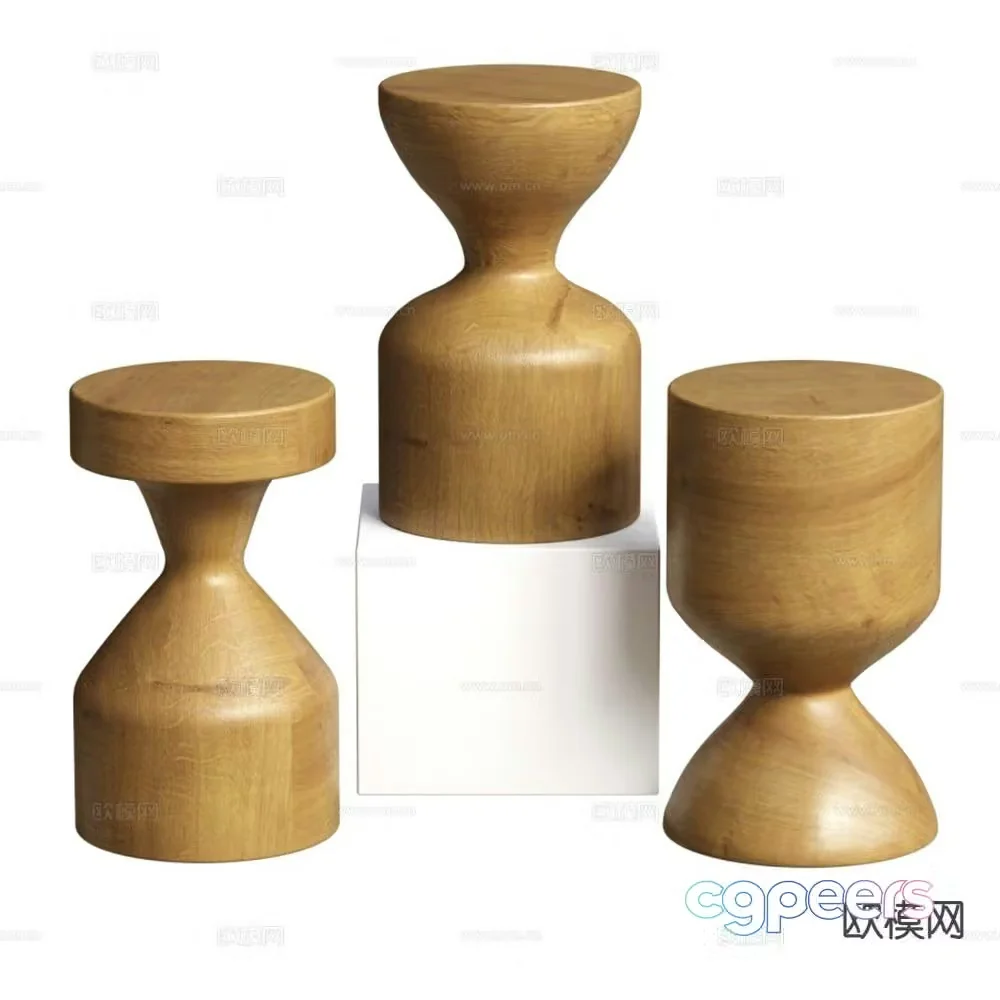 Shapes side table corner table round table table table 3d model