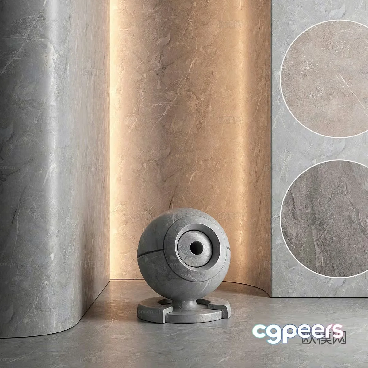 Modern stone marble stone slab luxury stone marble wall 3d model