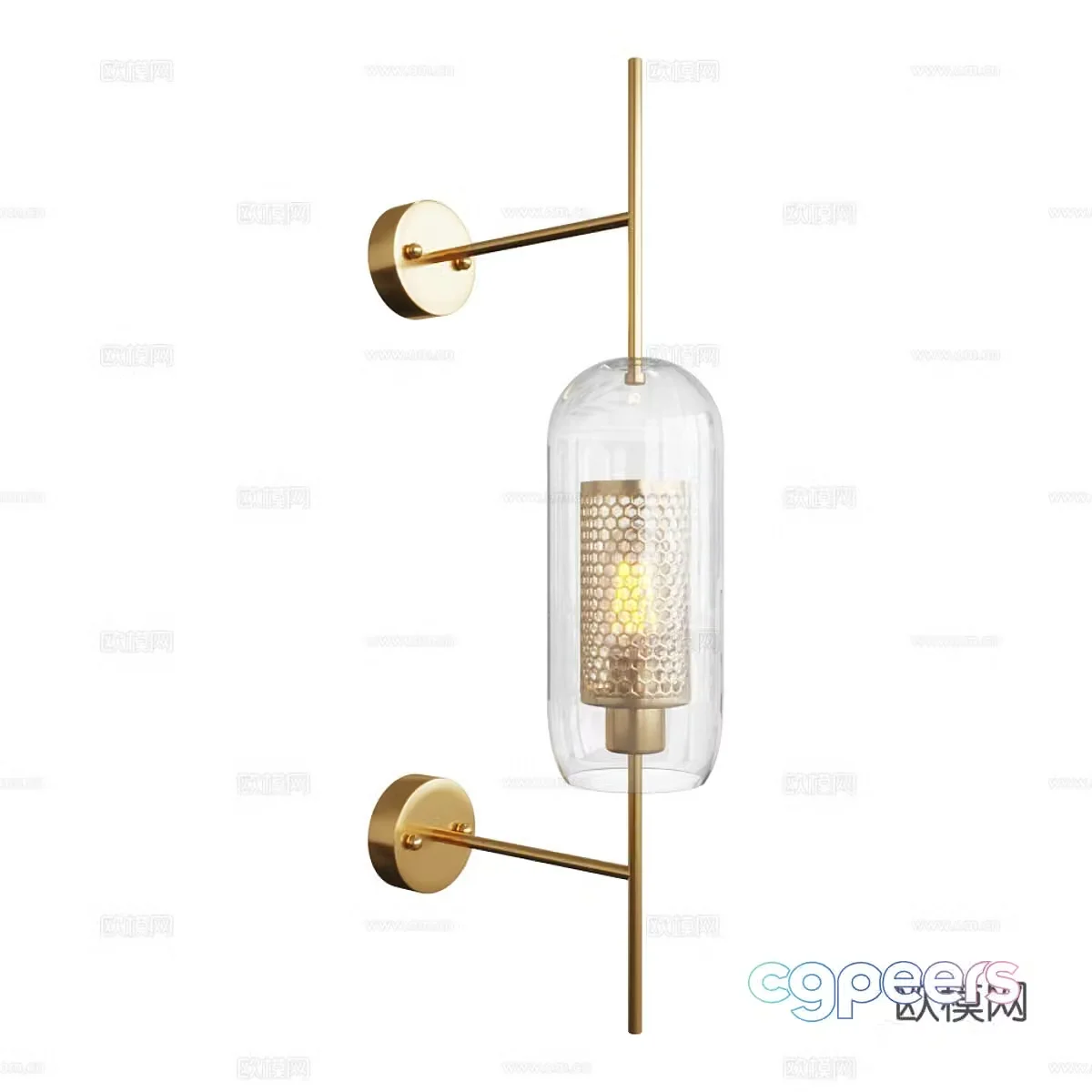 New Chinese Heragon Metal Wall Light 3D Model
