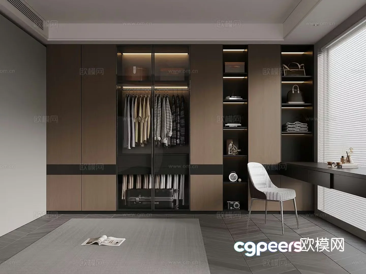 Italian cloakroom 3D model