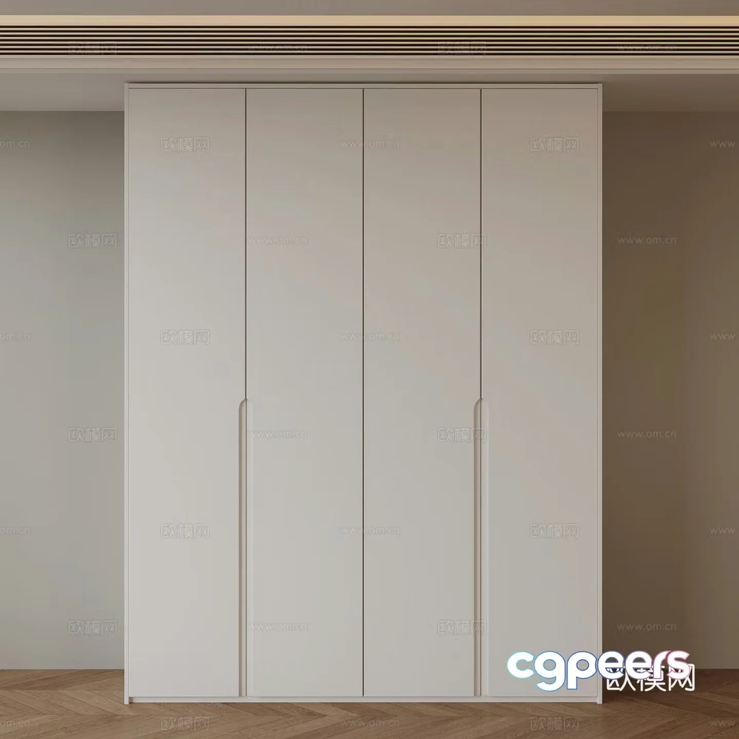 Modern wardrobe 3d model