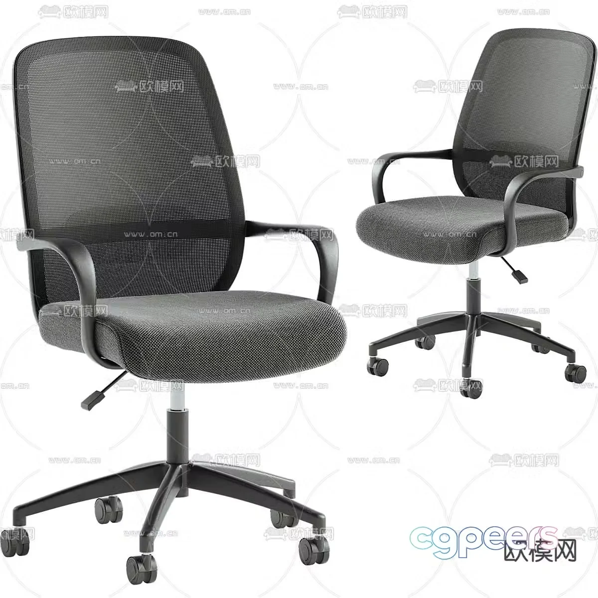 Office chair conference chair staff chair 3d model