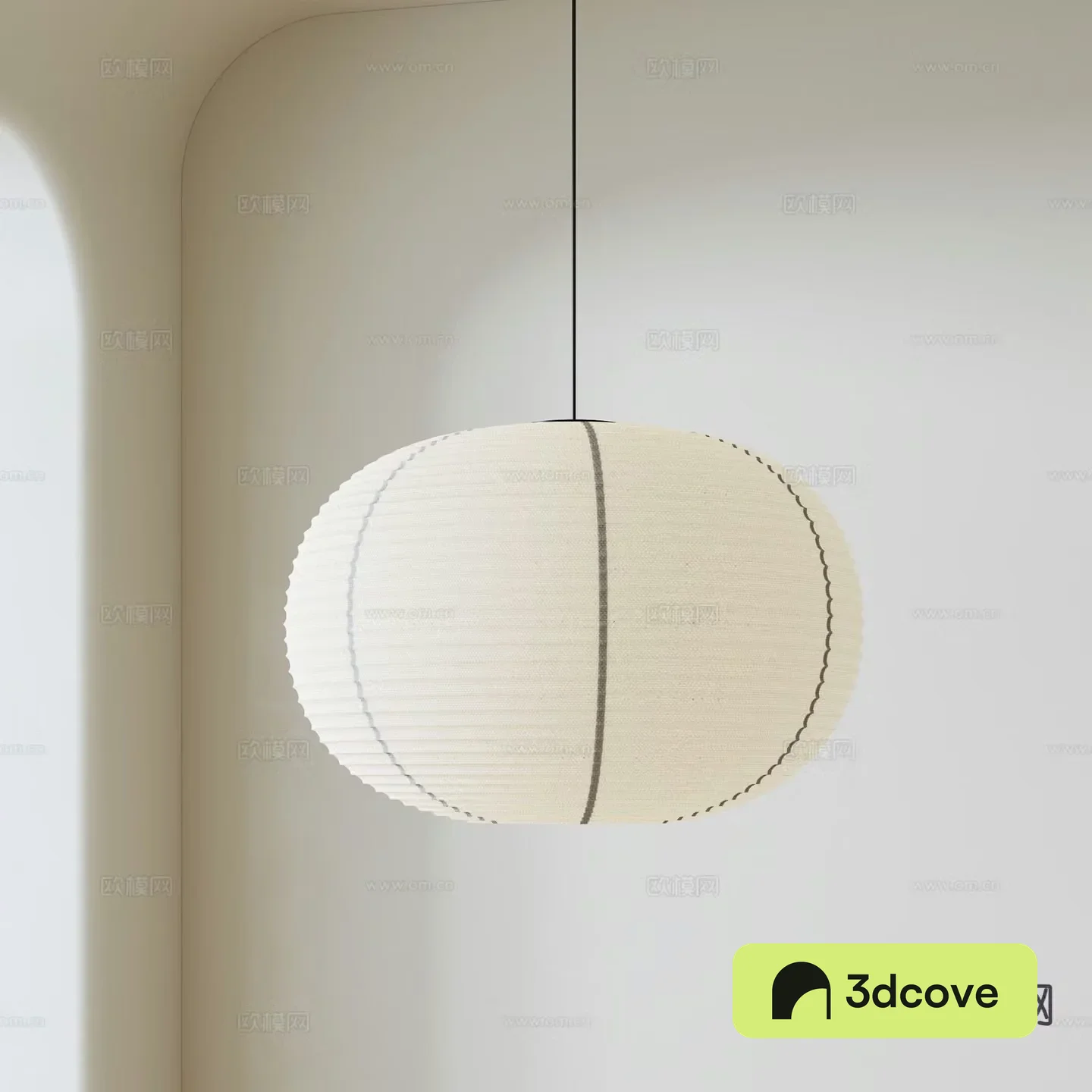 Japanese lantern chandelier
