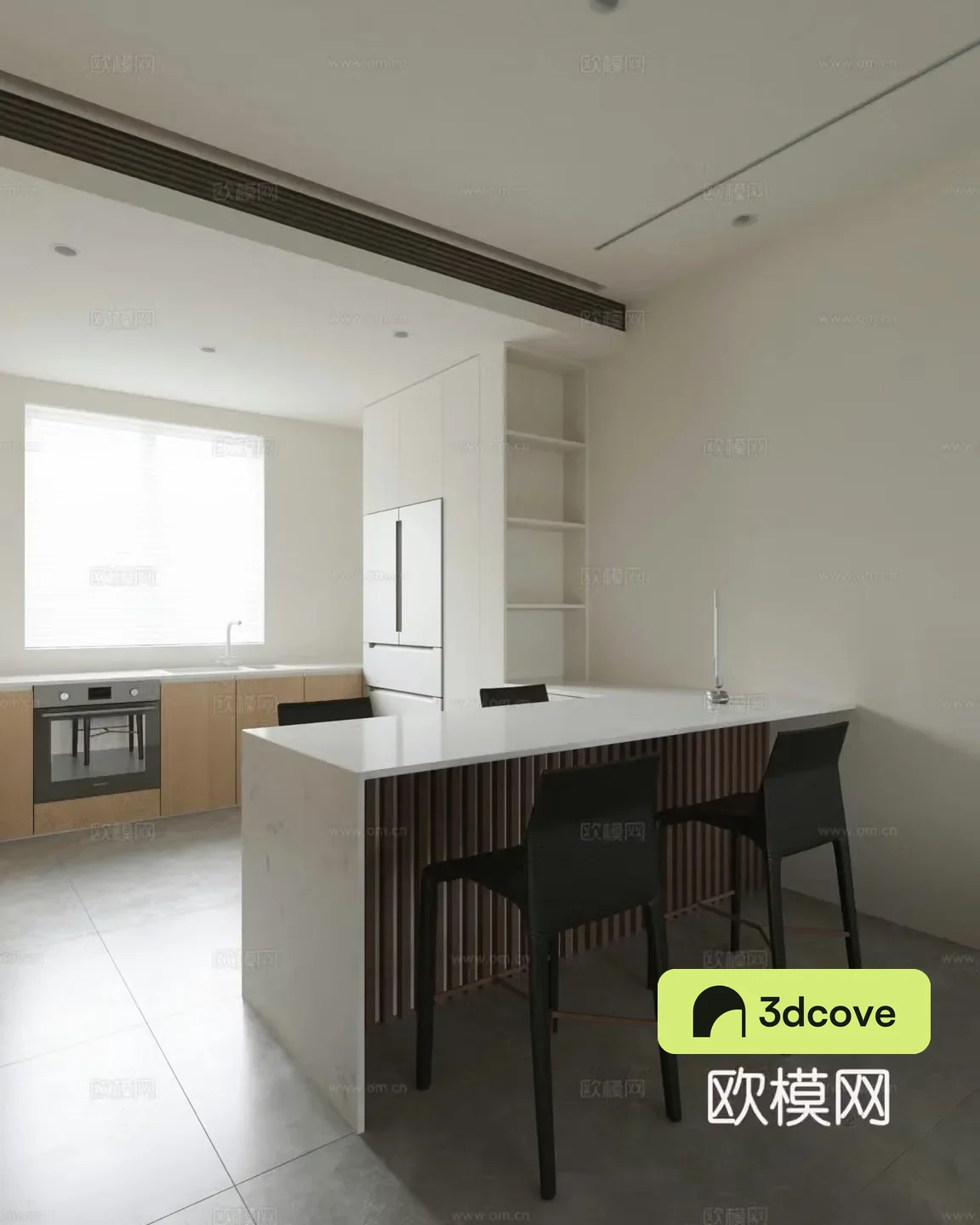 Modern restaurant kitchen