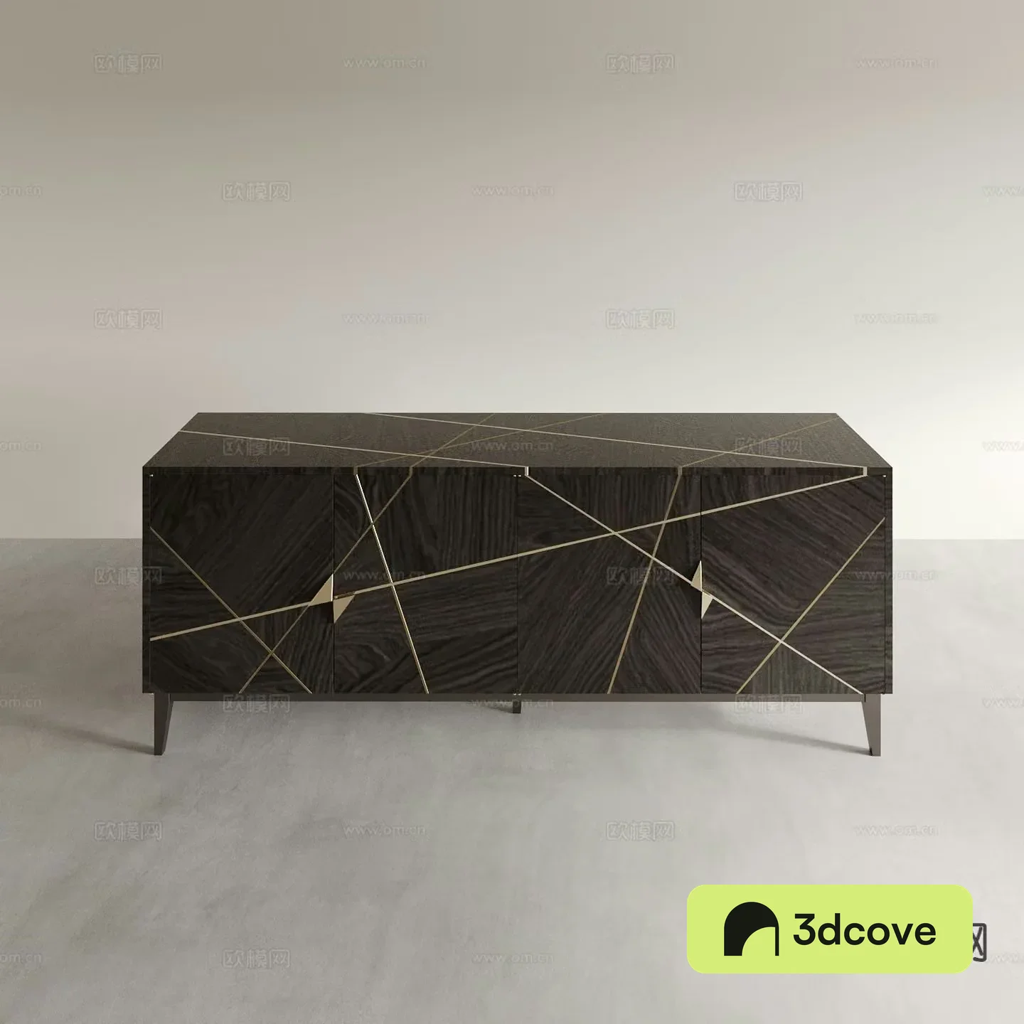 Modern entryway cabinet