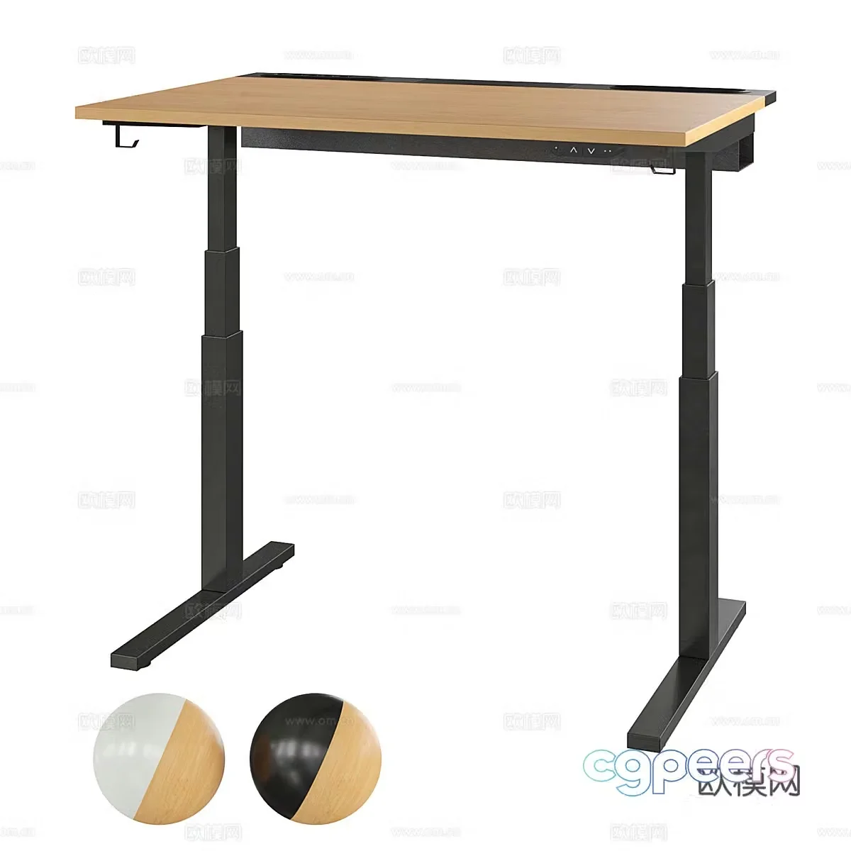 IKEA Desk Mittzon lift desk 3D model