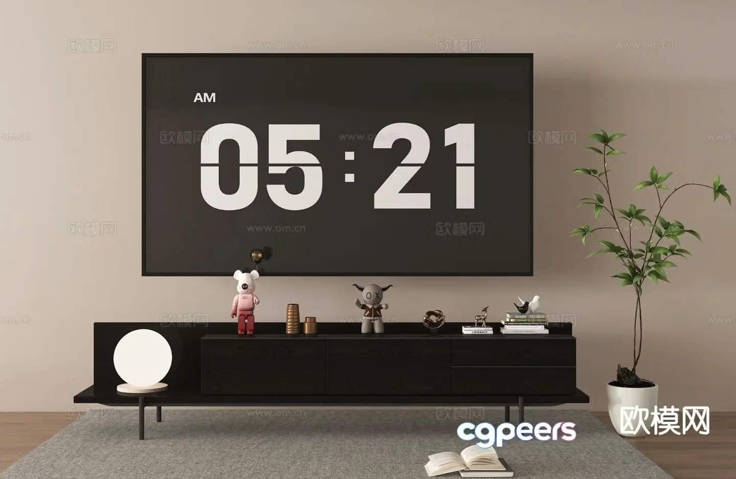 Modern TV cabinet 3d model