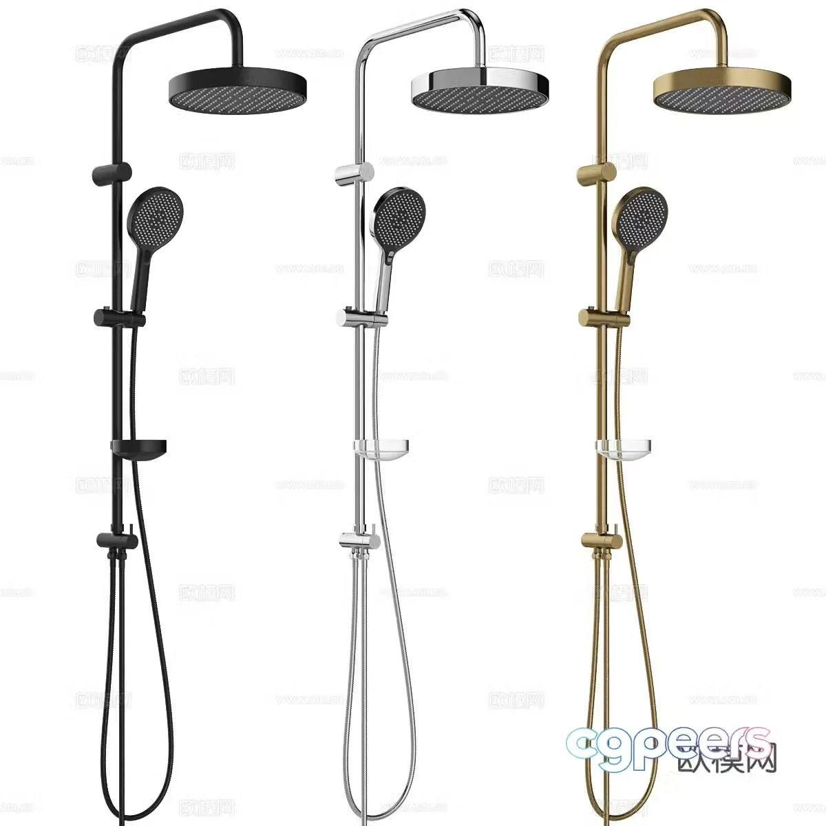 Shower Spray Head Shower 3D Model