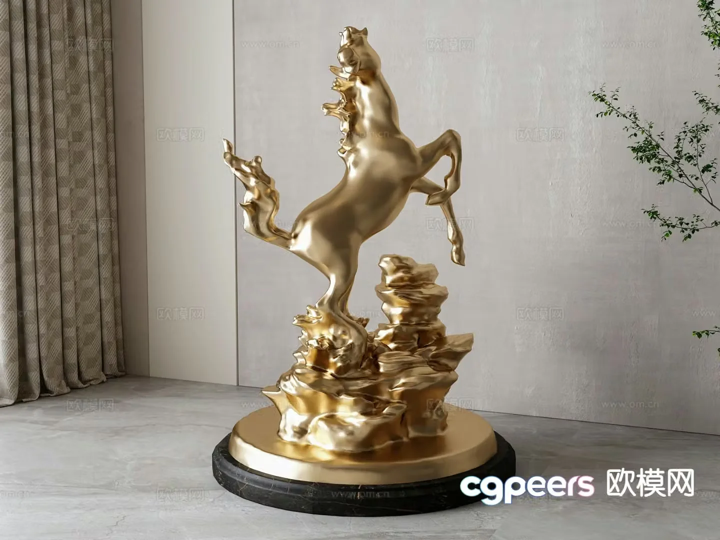 American sculpture art ornament 3d model