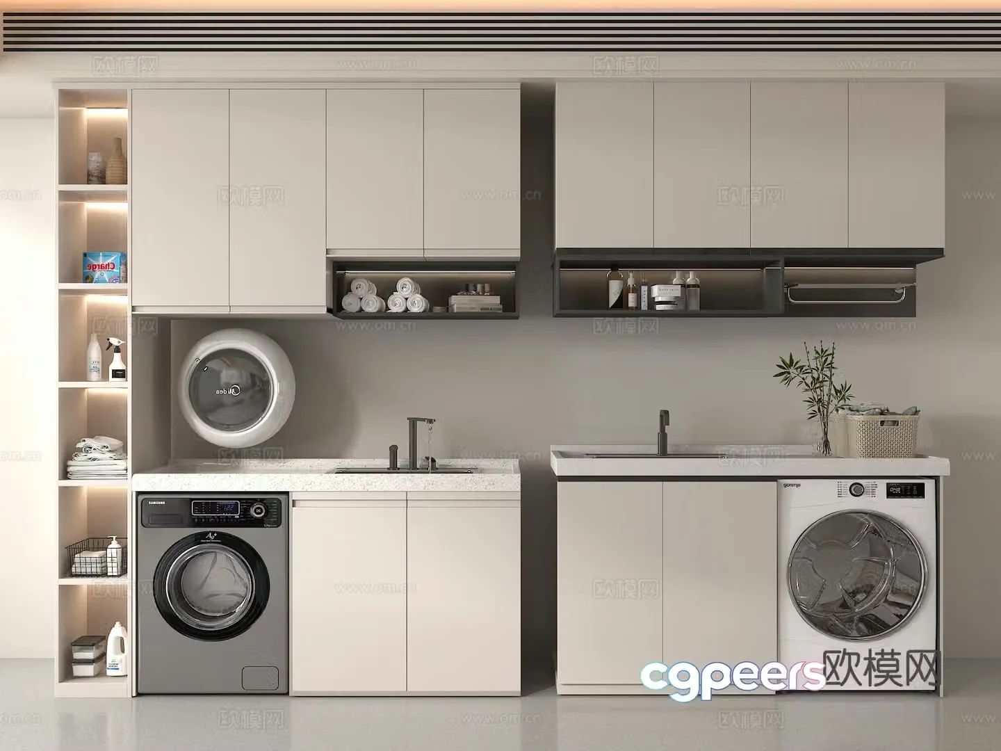 Washing cabinet 3d model