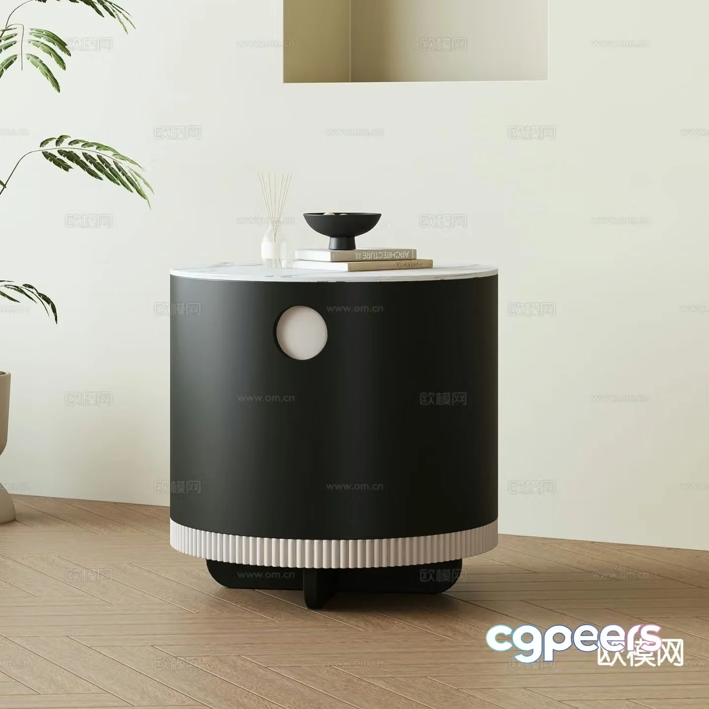 Modern bedside table 3d model