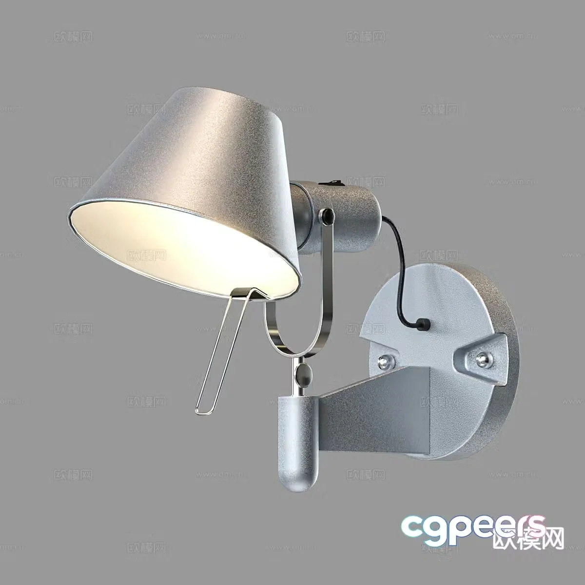 Nordic wall light 3d model