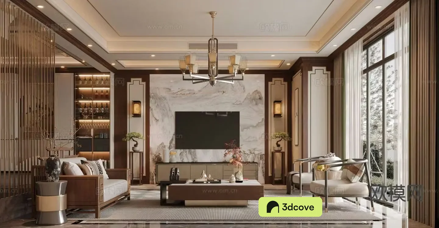 New Chinese style living room