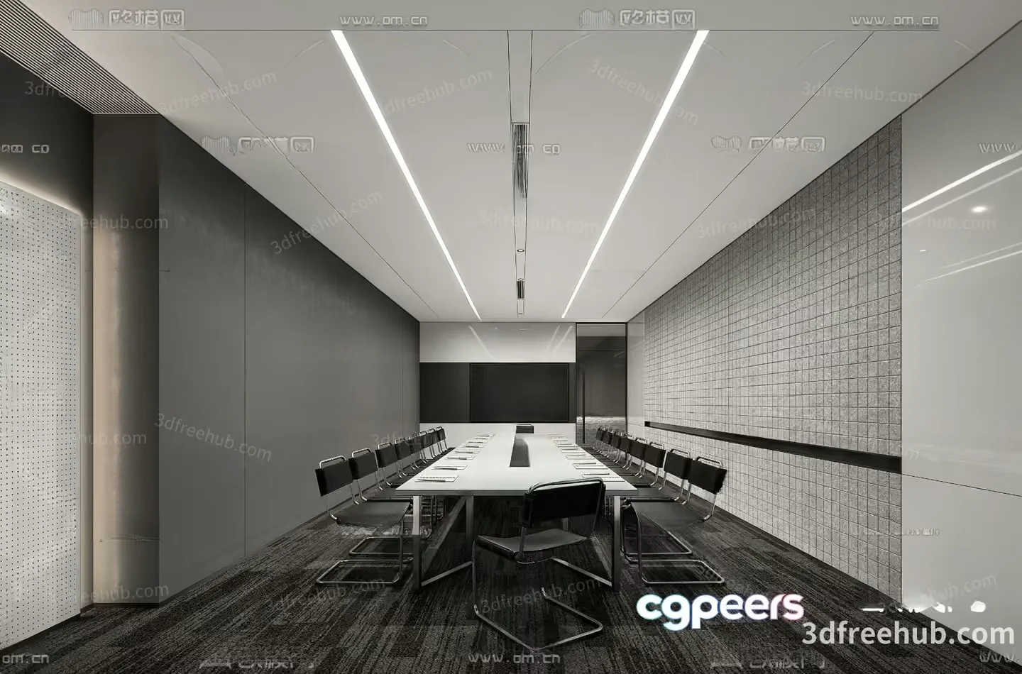 Modern Conference Room 3D Model – 22660 – VRAY Render
