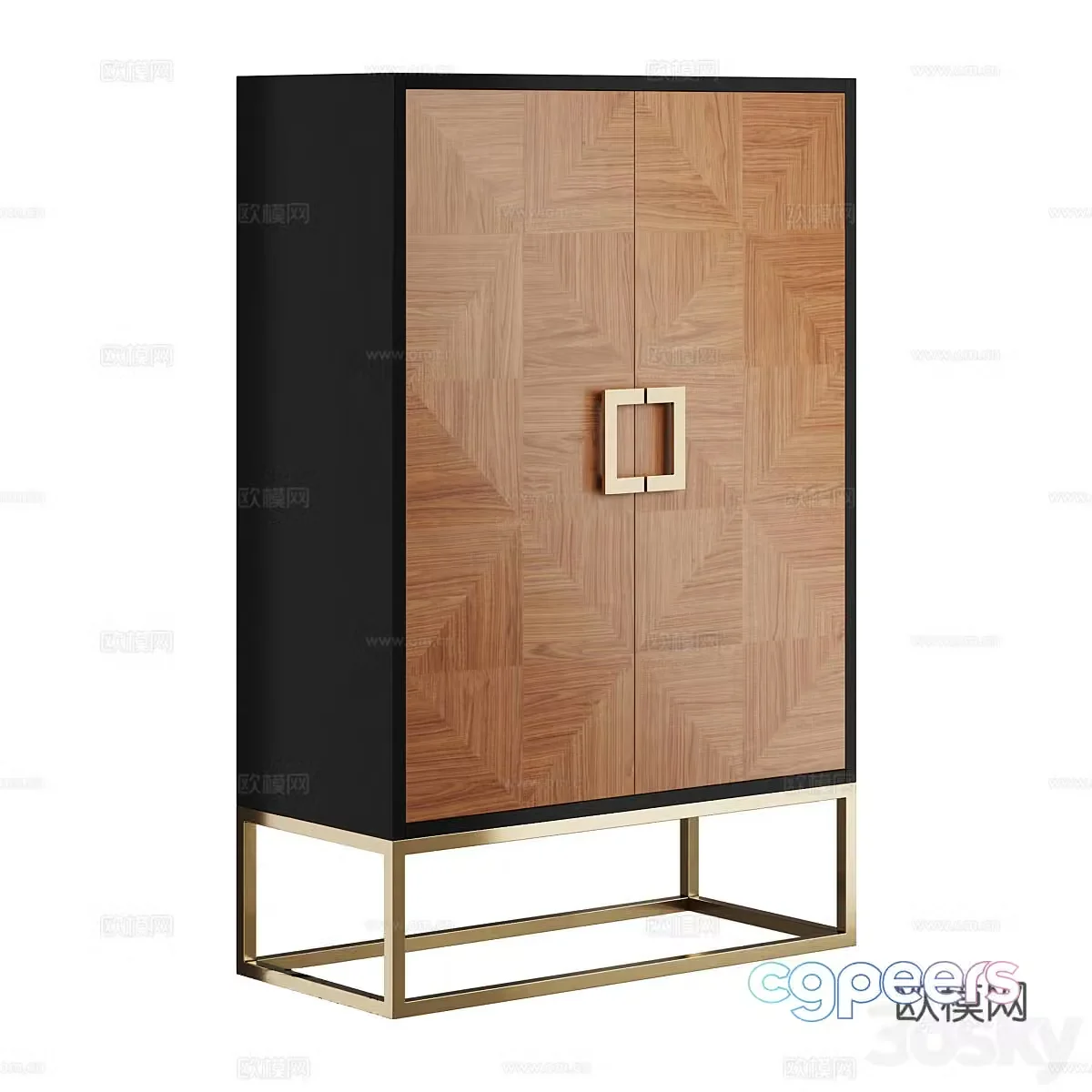 Italian style entrance cabinet 3D model