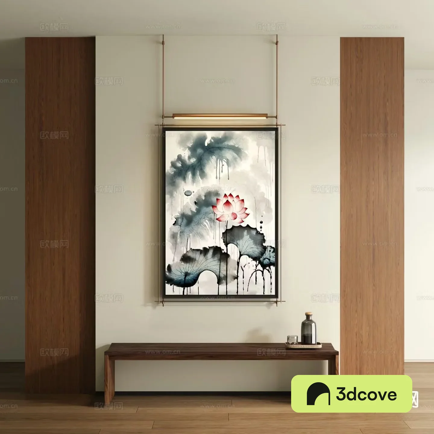 New Chinese style lotus painting decorative painting