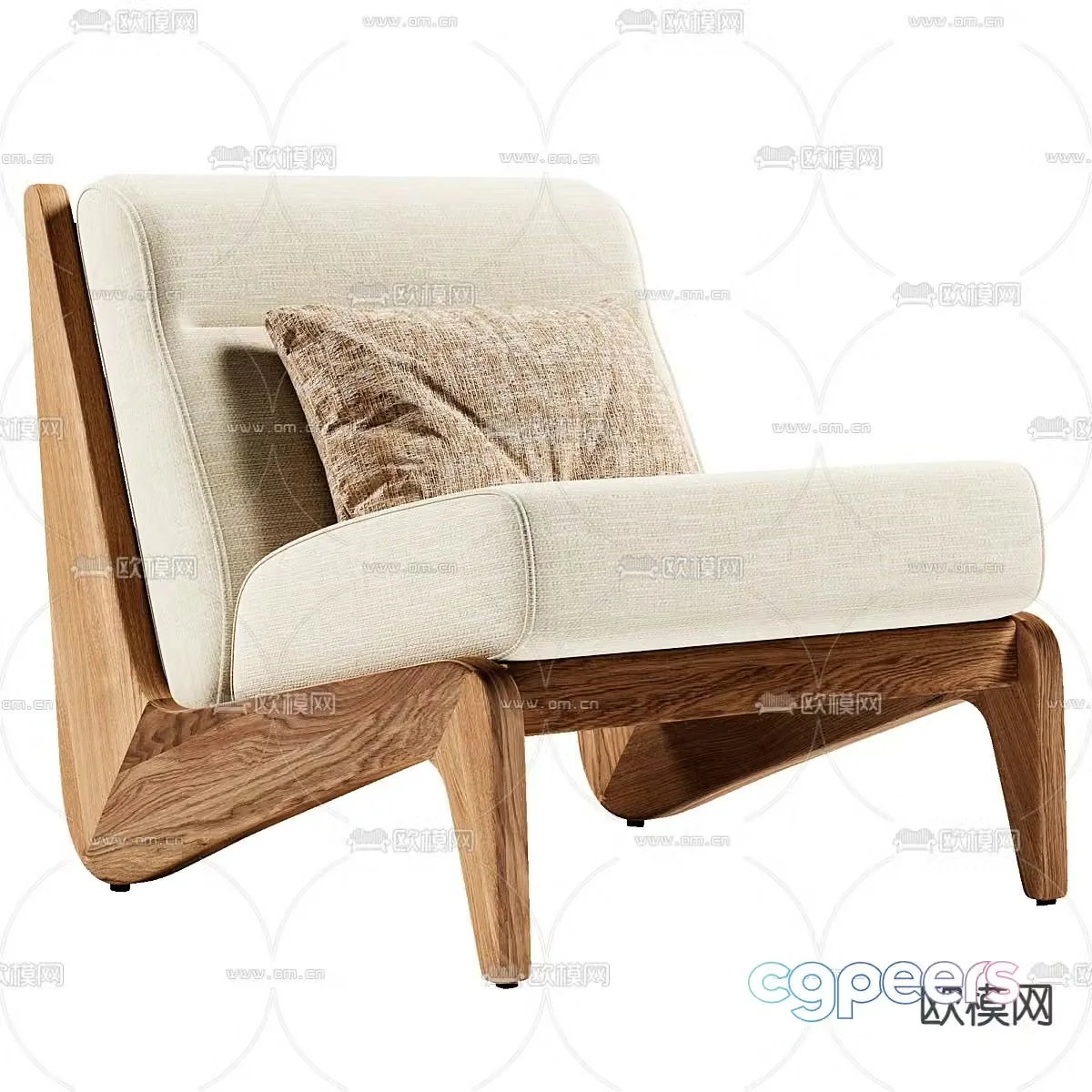 Modern leisure chair sofa chair 3d model