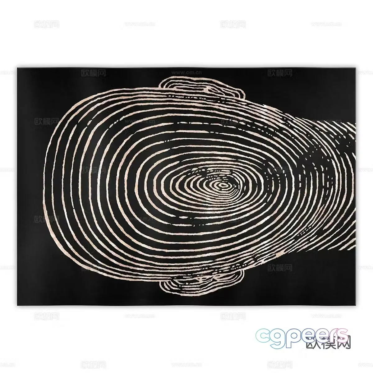 Modern minimalist carpet Carpet Simple carpet Living room carpet New Chinese style carpet 3d model