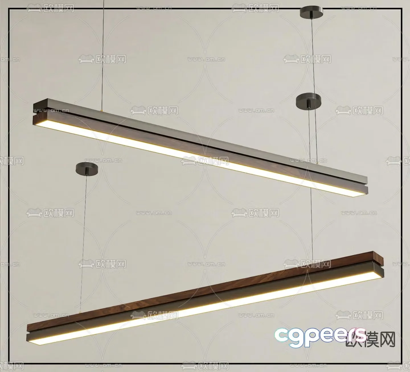 Modern chandelier 3d model