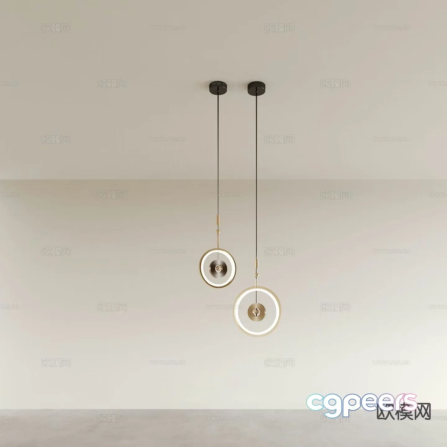 Creative small chandelier bedside small chandelier 3d model