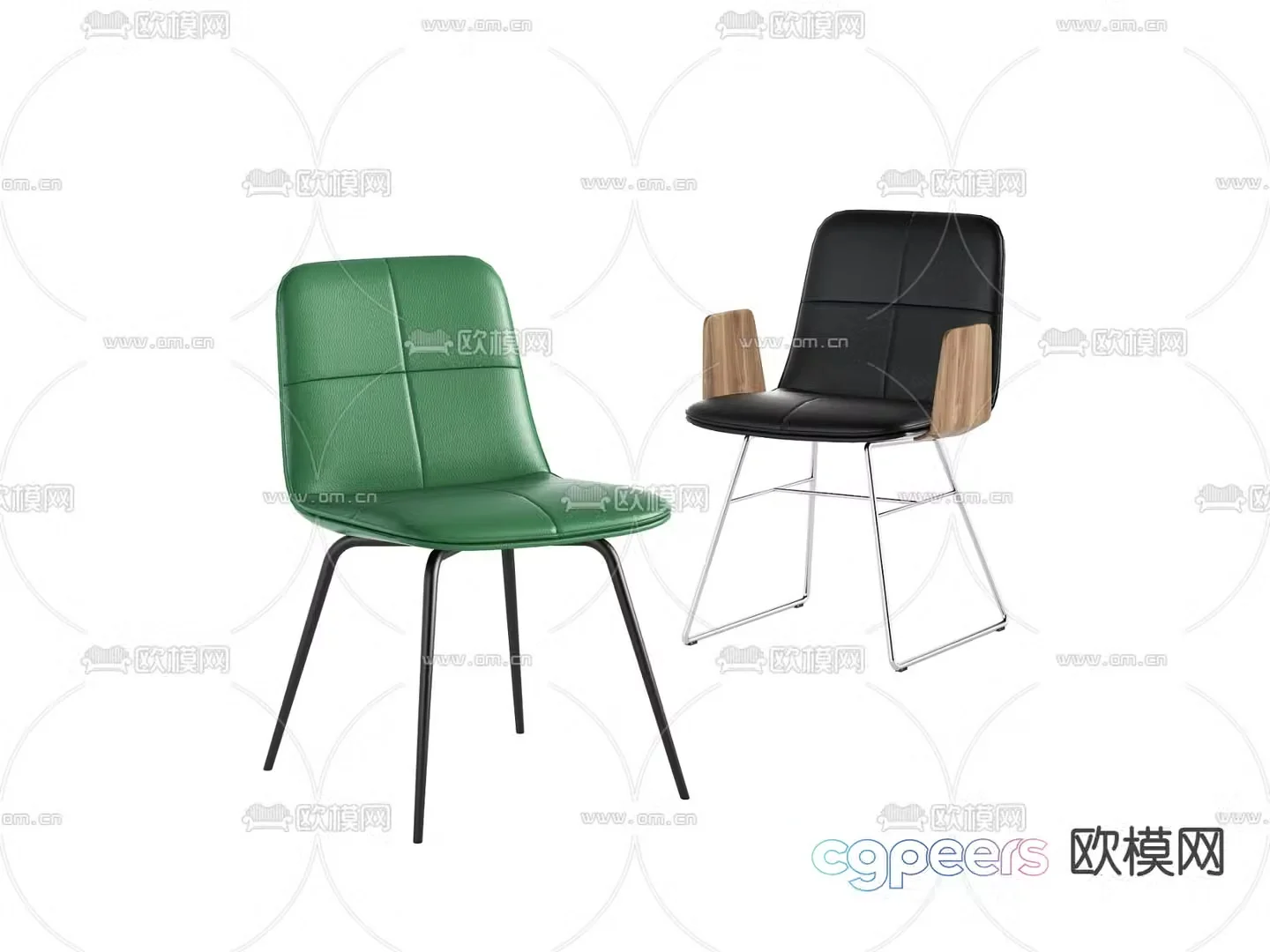 Modern seat single chair 3d model