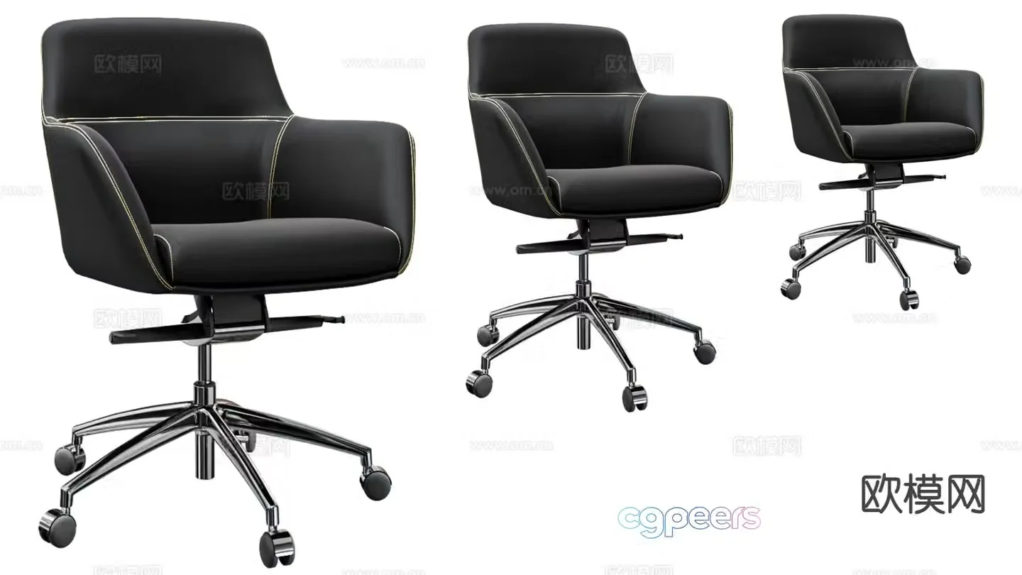 Office chair computer chair back chair lift chair 3d model
