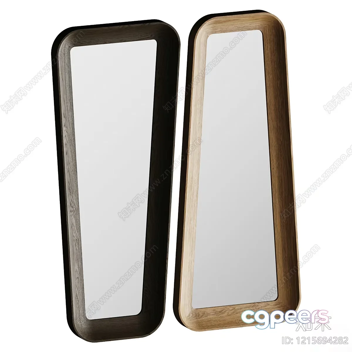 Wooden Wall Mirrors 3D Model – 13764 – VRAY Render