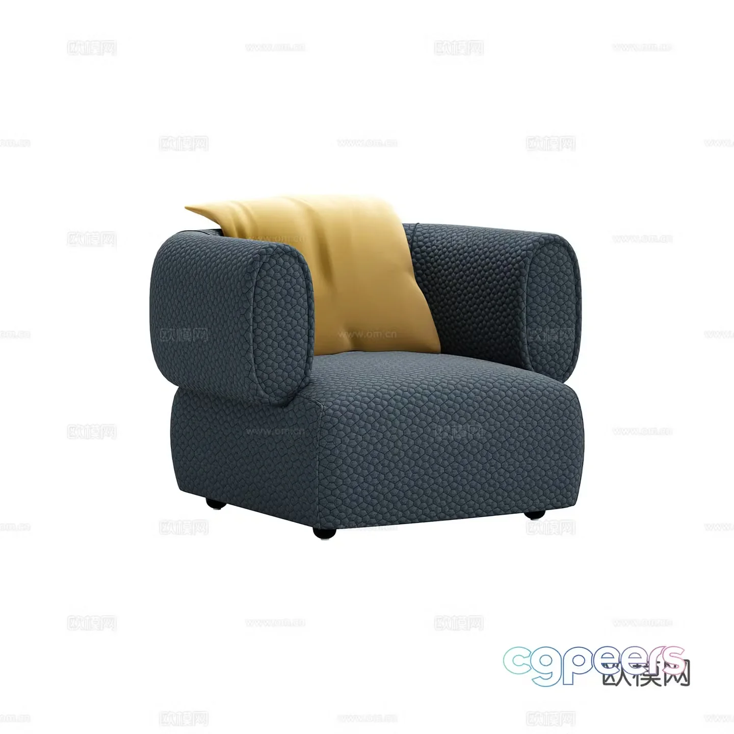 Modern single sofa 3d model