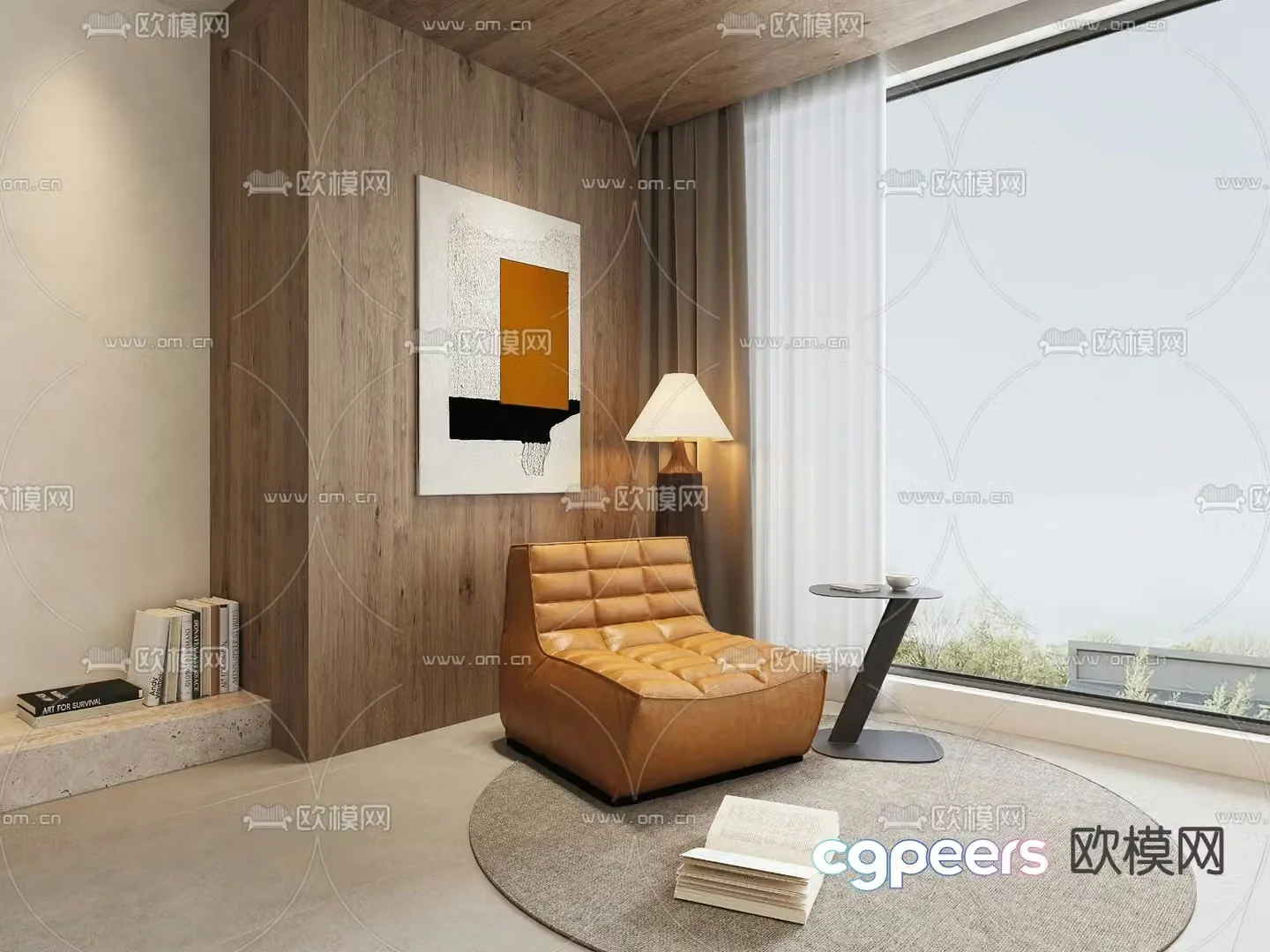 Beanbag Sofa Upholstered Sofa 3D Model