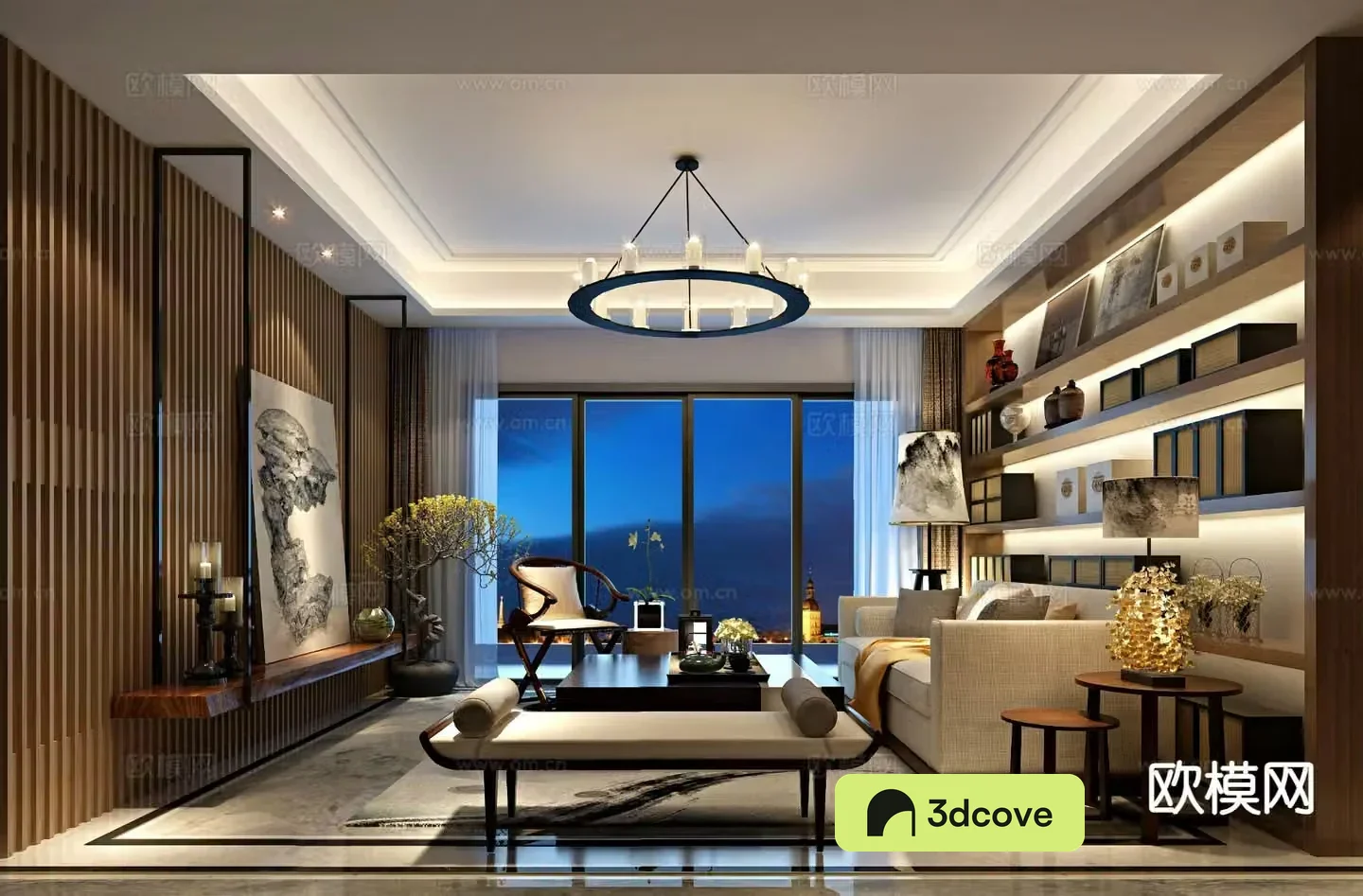 New Chinese style living room
