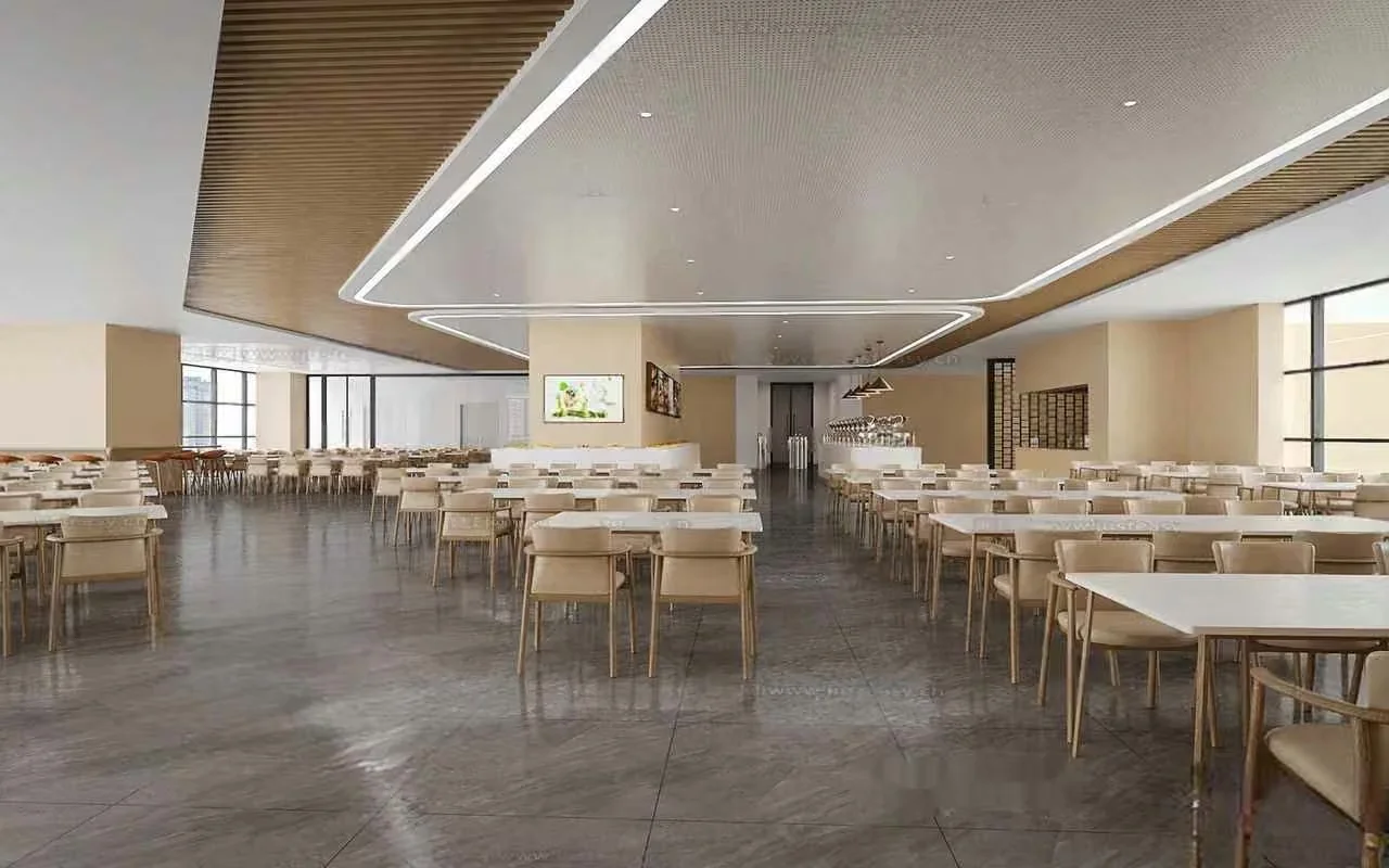 Large Open Space With Tables And Chairs 3D Model – 793 – CORONA Render