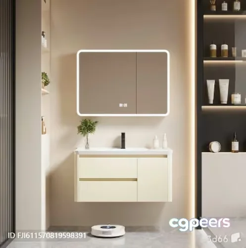 Modern Bathroom Vanity 3D Model – 20021 – CORONA Render