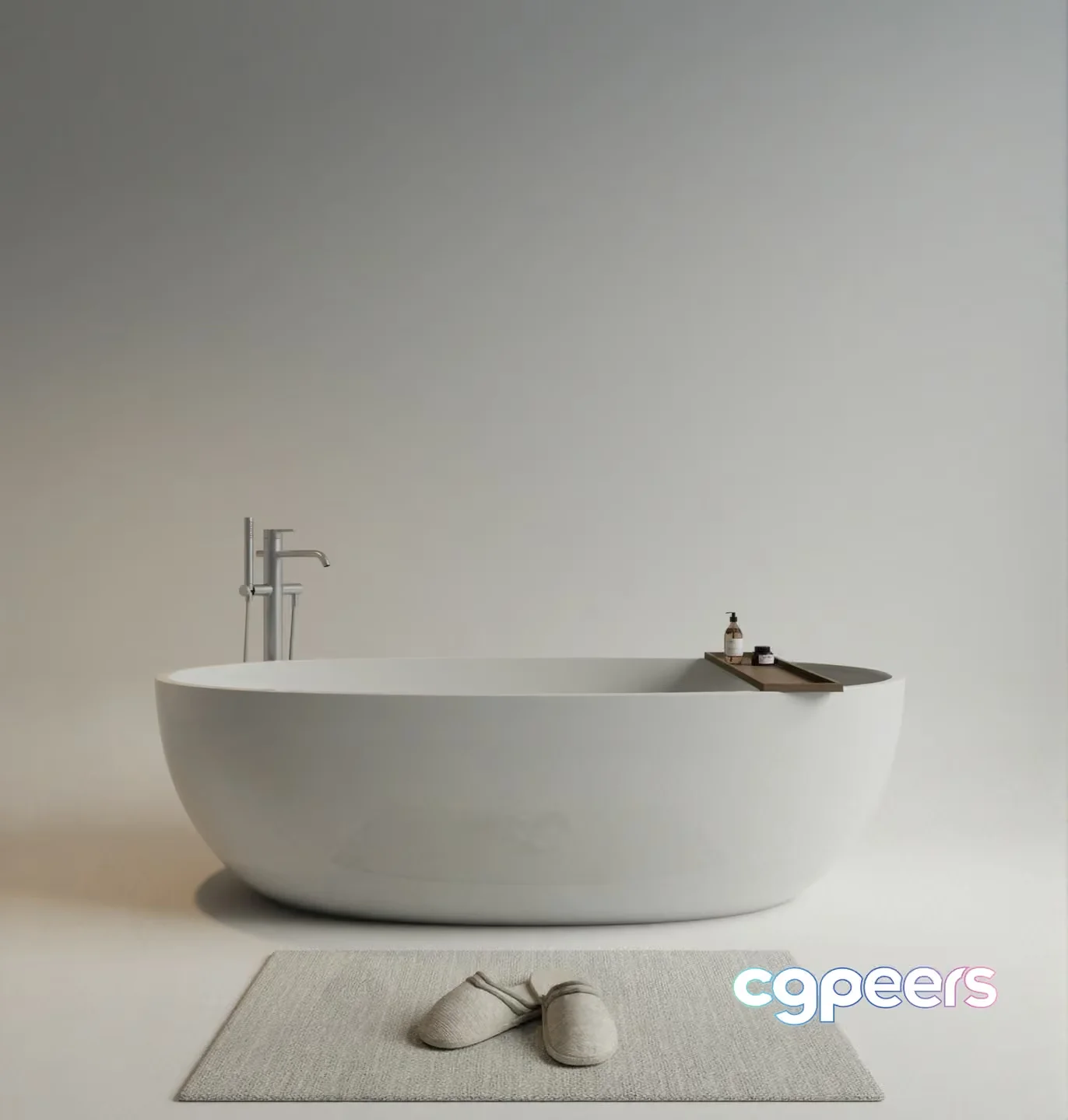 A White Bathtub 3D Model – 16690 – VRAY Render