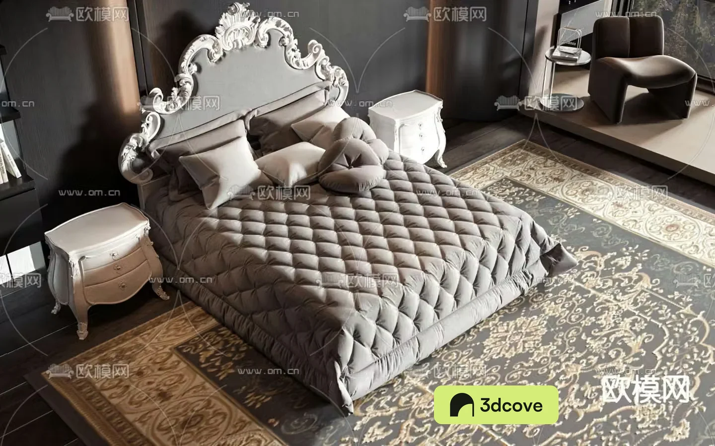 European double bed