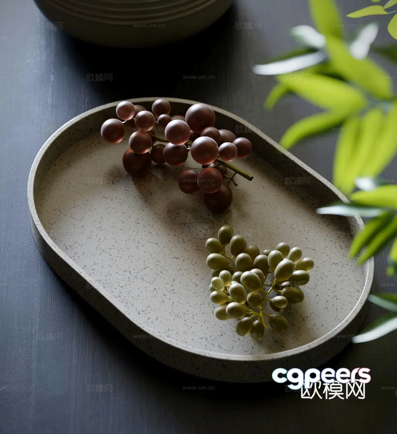 Modern ornaments Grape 3d model