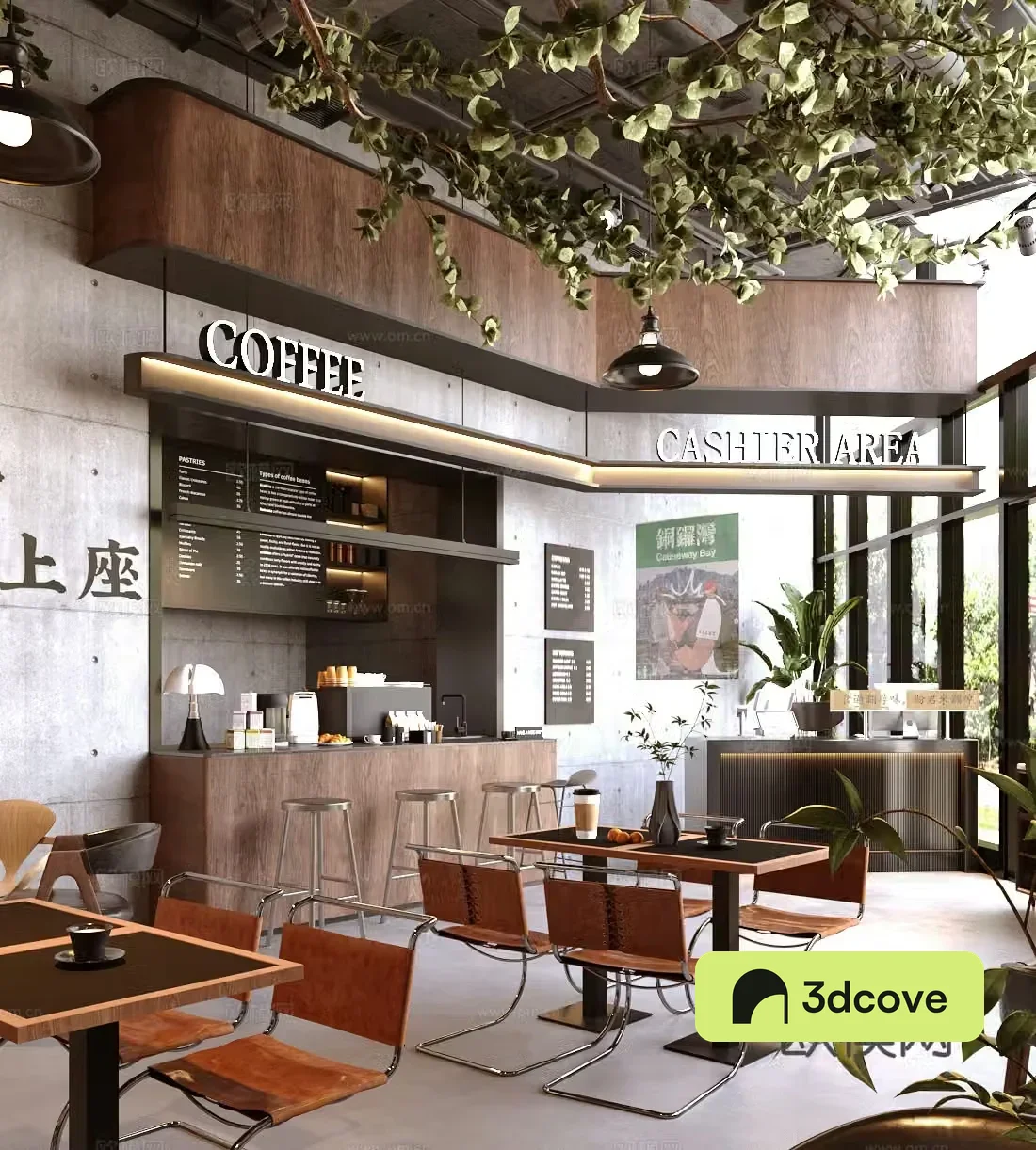 Industrial style cafe Western restaurant