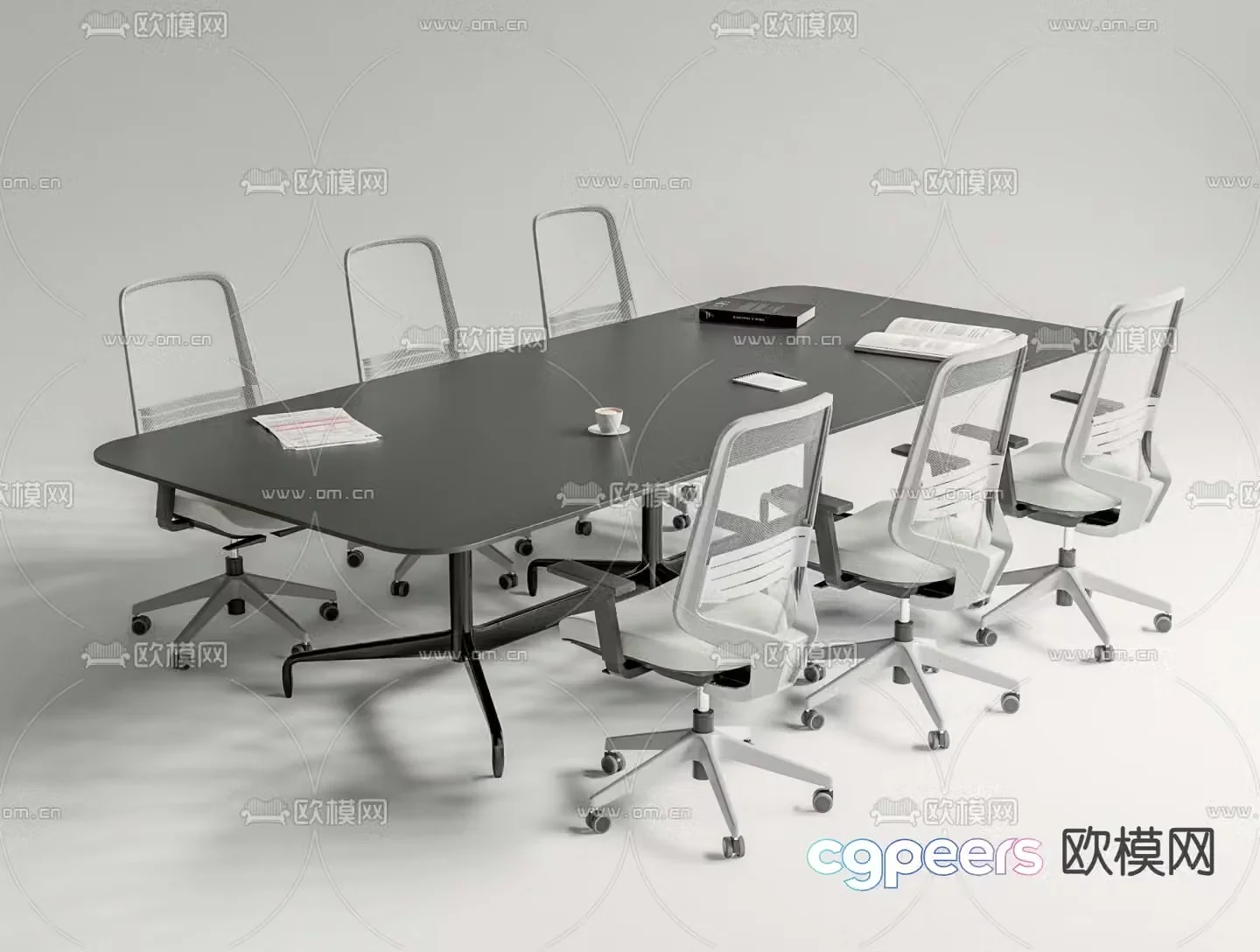 Modern conference table conference table 3d model