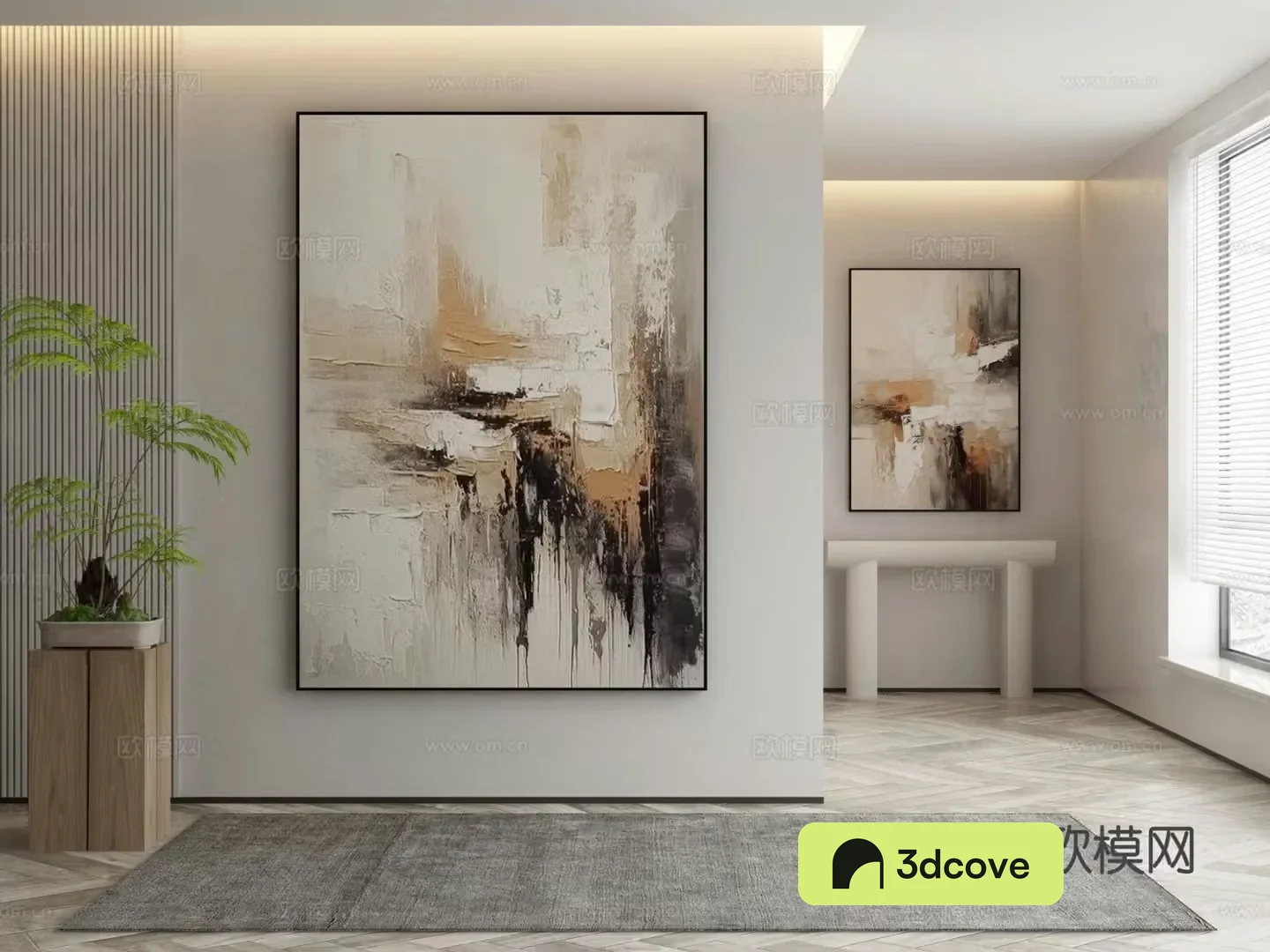 Modern texture painting decorative painting