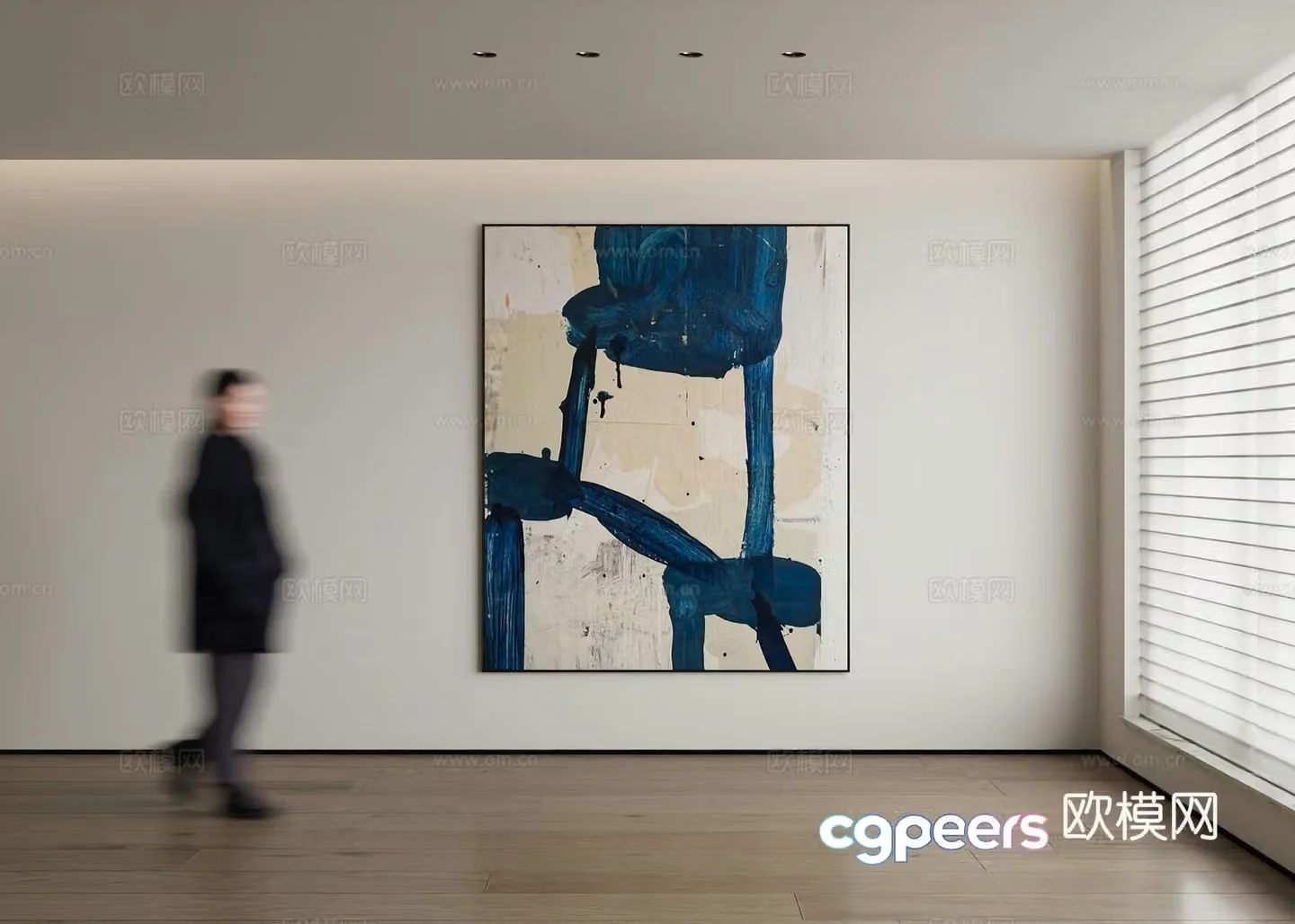 Modern decorative painting 3d model
