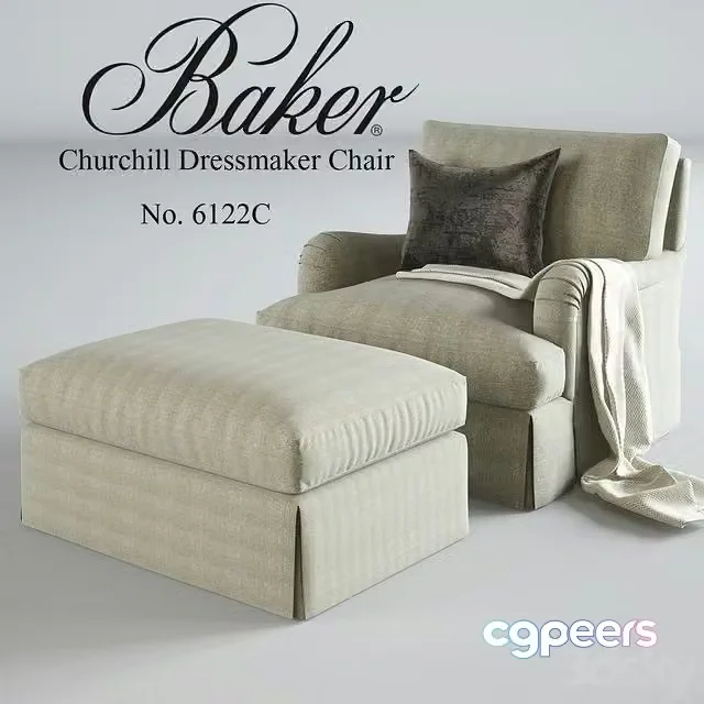 3ds Max Free – Baker_ Churchill Dressmaker Chair No. 6122C