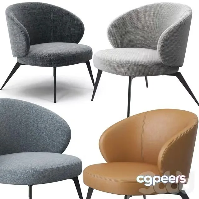 3ds Max Free – Bice armchair by Lema