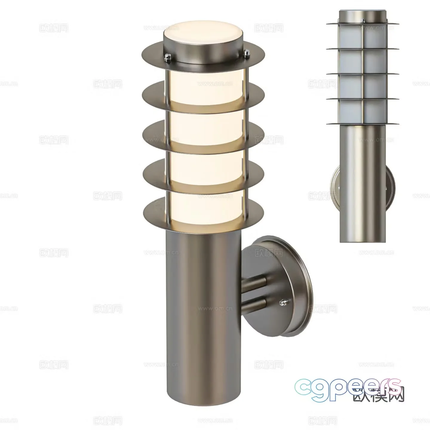 Modern outdoor wall lamp Iron wall lamp Garden wall lamp Park wall lamp Park lighting Industrial 3D model